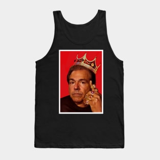 Nick Saban Crown University of Alabama Football Coach Novelty Tank Top